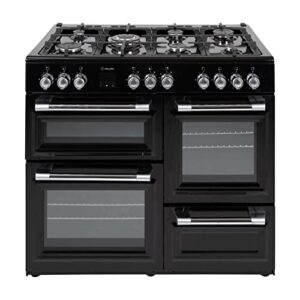 Willow WR100DFBLK 100cm Dual Fuel Range Cooker (Black)            [Energy Class A]