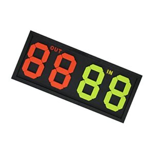 Baoblaze Football Soccer Manual Substitution Board Card 4 digits Durable Easily Operate Bright Color Number Practical Professional Without Bu