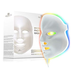 Project E Beauty Skin Rejuvenation Photon Device | 7 Color LED Photon Light Therapy Treatment Anti-aging Acne Spot Scar Removal Smooth Wrinkles Fine Lines Tightening Facial Skin Care
