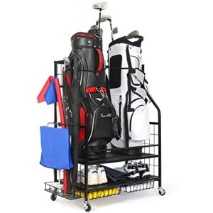 FHXZH Golf Bag Storage Garage Organizer