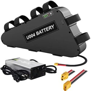 36V/48V/52V Triangle Ebike Battery 20Ah/24Ah/28.8Ah Lithium Ion Pack Battery for 2000W 1800W 1500W 1000W 700W 550W 350W Moto