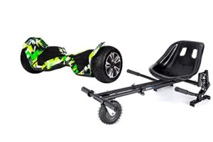 HYPER GREEN - G2 PRO OFF ROAD HOVERBOARD SWEGWAY SEGWAY UL2272 CERTIFIED + HK8 KART BLACK