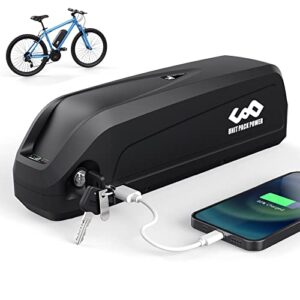 48V /52V Ebike Battery 19.2Ah 21700 4800Mah Cell Electric Bike Battery Pack for 1600W 1500W 1200W 1000W 750W 500W 350W 300W 250W 200W ebike Motor Bike Lithium Battery W/USB Port