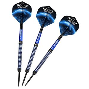 Mission Darts Josh Rock | 95% Tungsten Steel & Soft Tip Darts | Black & Blue PVD coating | 18g - 28g