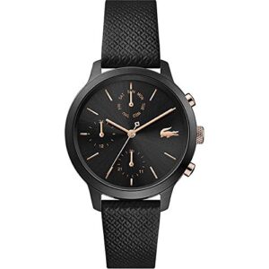 Lacoste Women's Analogue Quartz Watch with Leather Calfskin Strap 2001153