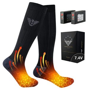 Begleri Heated Socks Men Women - 7.4V Electric Heated Socks