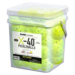 Franklin Sports Outdoor Pickleballs - X-40 Pickleball Balls - USA Pickleball (USAPA) Approved - US Open Ball