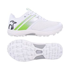 KOOKABURRA KC 3.0 Rubber Soled Cricket Shoe - White/Lime - 8