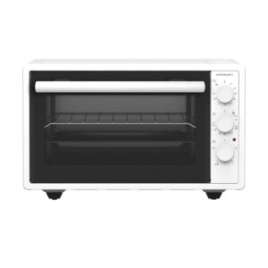 Cookology 37 Litre Mini Oven and Grill - 90 minute Timer with 4 Cooking Functions – LOW E Glass Door and Viewing Window (White)