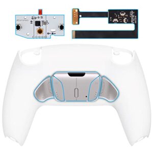 eXtremeRate White Programmable Real Metal Buttons (RMB) Version RISE4 Remap Kit for ps5 Controller BDM 010 & BDM 020
