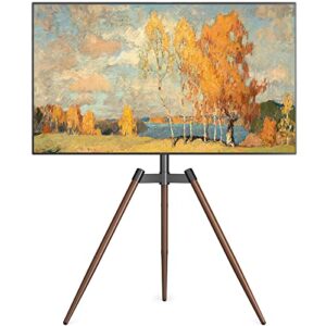 RFIVER Tripod Easel TV Stand for 32-65 Inch LED LCD OLED Screen - Swivel and Height Adjustment TV Floor Stand - Max VESA 400x400mm - Max Load 35kgs - Brow