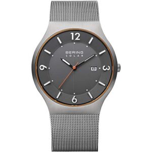 BERING Men Analog Solar Collection Watch with Stainless Steel Strap & Sapphire Crystal