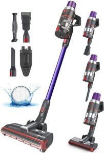JASHEN 26KPa 10-in-1 Cordless Vacuum Cleaner V16 350W Stick&Handheld Vacuum with Speed Auto Mode