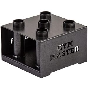 GYM MASTER 5 Bar Olympic Barbell Vertical Floor Stand Storage Rack