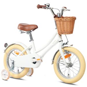 Glerc Girls Bike with Basket for 3-10 Years Old Kids