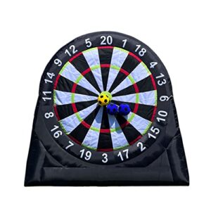 Giant Outdoor Inflatable Football Dart Board with 8pcs Sticky FootBall&Blower&Support Frame for Kick Dartboard Sport Game