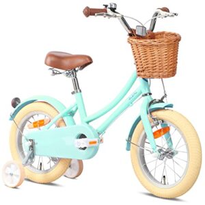 Glerc Girls Bike with Basket for 3-10 Years Old Kids