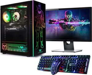 Veno Scorp Budget Gaming PC 22” Bundle Intel Core i5-8GB RAM - 500GB HDD – GT 710 2GB Faceless Frank ARGB Gaming Case - WINDOWS 1