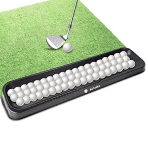 Kidzies Golf Ball Tray - Durable Golf Ball Holder for Range Practice & Home Training - Large 50 Ball Capacity Golf Balls Container for All Weather Conditions