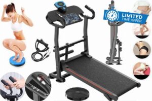 Folding Incline Manual Treadmill Walking Running Machine NON-ELECTRIC with Heart Rate Sensor Treadmill Home Office Fitness Gym Exercise