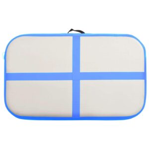 Susany Inflatable Gymnastics Mat Tumbling Mat with Pump for Home Use/Gym/Yoga/Training/Cheerleading/Outdoor/Beach/Park 60x100x20 cm PVC Blue