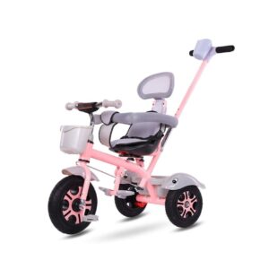 DYCIN folding trike Outdoor Children's Tricycle 1-6 Years Old All-terrain Bicycle Steering Flexible 3 Colors Can Be Used As Gifts For Boys And Girls Push Tricycles Boy Girl Outdoor Toy (Color : Pink)
