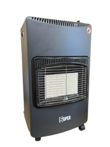 Portable Gas Heater - 4.2KW Indoor Heater with Oxygen Depletion Sensor & 3 Heating Settings - Butane Gas Heater with Caster Wheels