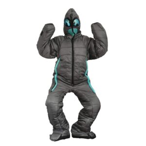 Wearable Sleeping Bag Suit for Adults Winter Warmer Sleeping Bag for Camping Sleeping Pouch Wearable Comfortable Winter Sleeping Bag Body Suit for Men and Women Sleeping Bag with Arms L