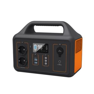 Portable Power Station 461Wh Solar Generator 230V/600W Portable Mobile Power Supply with LCD Display for Holidays on the Campsite