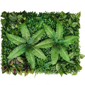 Mgorgeous 9 Pcs Artificial Plant Wall Panels 40x60cm Greenery Hedges Ivy Privacy Living Wall Fence Screening Grass Wall Panel Decorative Fences Lawn Wall for Home Garden Outdoor Wall (9 Pcs