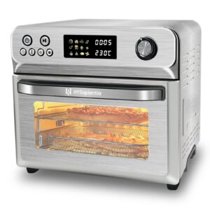 HYSapientia® 25L Air Fryer Oven With Rotisserie Large XXL Digital Knob 1800W 10 Multifunction Countertop Convection Mini Oven electric and grill