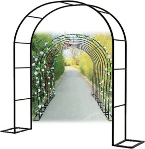 YOEBI 1.2M 1.4M 1.8M Black Metal Garden Arch