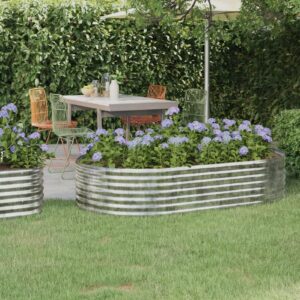 Festnight Metal Raised Garden Bed