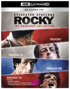 Rocky: The Knockout Collection [4K Ultra HD] [Rocky: 1976 Rocky II: 1979 Rocky III: 1982 Rocky IV: 1985] [Blu-ray] [Region Free]