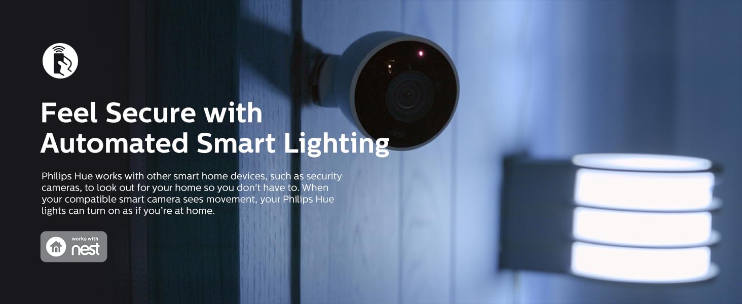 Philips Hue Feel Secure with Smart Automated Lighting