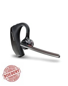 Plantronics by Poly Voyager 5200 Wireless Headset - Single-Ear Bluetooth Headset w/Noise-Canceling Mic - Ergonomic Design - Voice Controls - Lightweight - Connect to Mobile/Tablet via Bluetooth