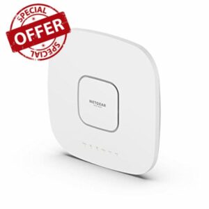 NETGEAR Wireless Access Point (WAX630E) - WiFi 6E Tri-Band AXE7800 Speed | Up to 456 Client Devices | 1 x 2.5G Ethernet Port | 802.11ax | MU-MIMO | Insight Remote Manageme