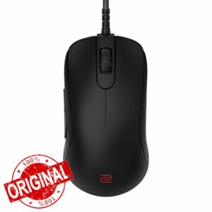 BenQ ZOWIE S1-C Symmetrical Gaming Mouse for Esports |Weight-Reduced | Paracord Cable & 24-step Scroll Wheel for More Personal Preference| Driverless | Matte Black Coating | Medium Size
