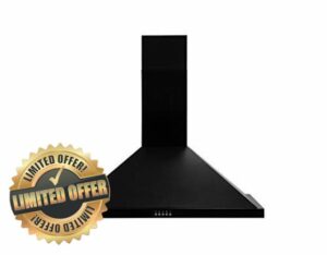 Russell Hobbs RHSCH901B 90cm Wide 5 Function LED Light Cooker Hood Black Stainless Steel            [Energy Class C]