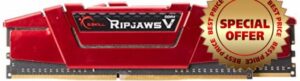 G.Skill Ripjaws V - DDR4-16 GB: 2 x 8 GB - DIMM 288-PIN - ungepuffe