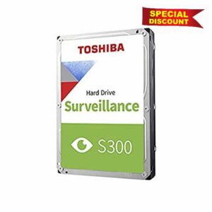 Toshiba 6TB S300 Surveillance HDD - 3.5" SATA Internal Hard Drive Supports up to 64 HD cameras at a 180TB/Year workload (HDWT720UZSVA)