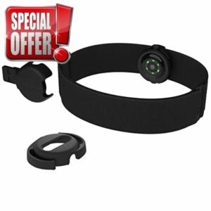 Polar OH1 + Waterproof Optical Heart Rate Sensor with Swimming Goggle Strap Clip and Armband – HR Monitor with Bluetooth