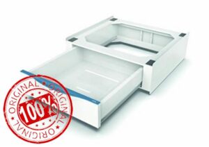 Meliconi Base Torre Extra L60 Washing Machine Overlay Kit with Removable Drawer and Safety Strap with Metal Buckle Included