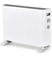 MYLEK Premium Aluminium Electric Panel Heater with Timer, Thermostat & Remote Control - Wall Moun...