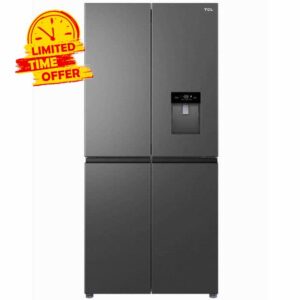 RP466CSF0UK American Style Cross Door Fridge Freezer with Non-Plumbed Water Dispenser
