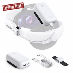 KIWI design Battery Pack 10000mAh Compatible with Quest 2 Accessories