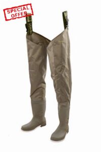 Snowbee Wadermaster 201D Nylon Thigh Waders with Cleated Sole