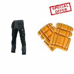 DEWALT Memphis Grey/Black 29 Leg 30W Bundle DWCKP DWC15001 Kneepads