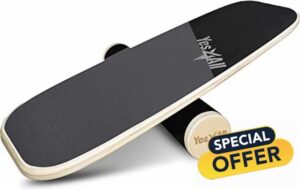 Yes4All Premium Surf Balance Board Trainer with Adjustable Stoppers - 3 Different Distance Options 27.9