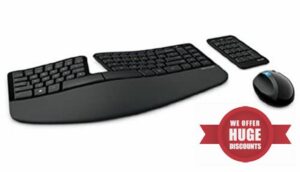 Microsoft Sculpt Ergonomic Wireless USB AZERTY Keyboard Black